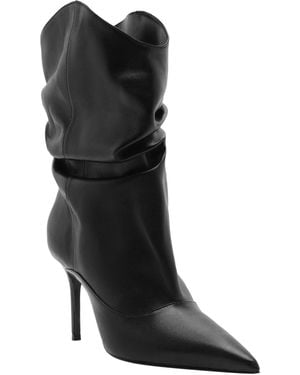 SCHUTZ SHOES Maryana Pointed Toe Slouch Boots - Black