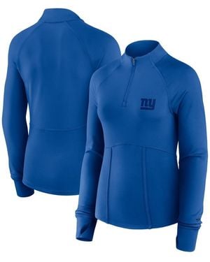 Fanatics New York Giants Elements Quarter-zip Jacket - Blue