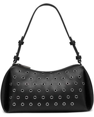 DKNY Remy Small Eyelet Shoulder Bag - Black