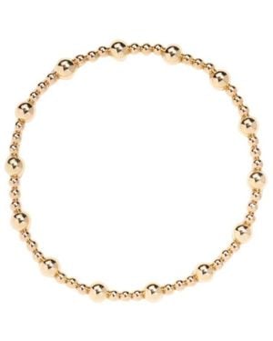 Little Sky Stone Filled 3mm 5mm Alternating Bead Bracelet - White