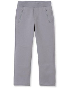 Lands' End Boys Active Iron Knee Knit Pants - Gray