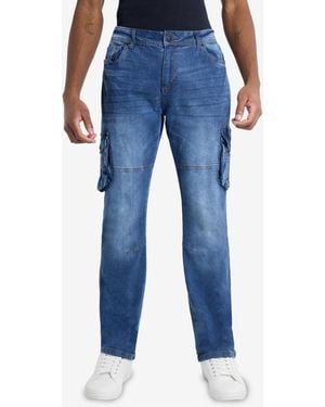 Xray Jeans Slim Fit Flex Cargo Jeans - Blue