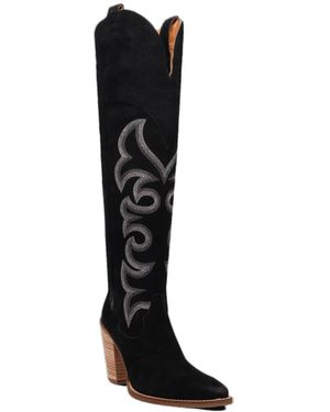 Dingo Primadonna Suede Boot - Black