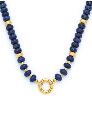 KAMARIA Raya Gemstone Beaded Necklace - Blue