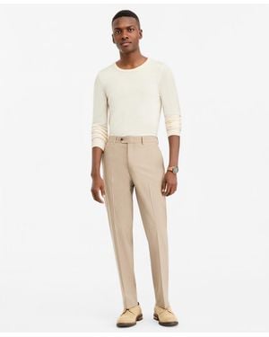 BarIII Slim-fit Solid Suit Separates Pants - Natural