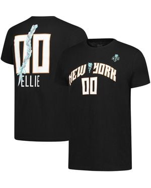 Stadium Essentials And New York Liberty Ellie Mascot Name Number T-shirt - Black