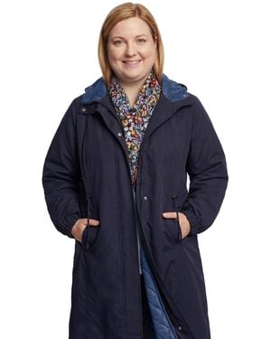 Woman Within Plus Size Long Hooded Taslon Jacket - Green