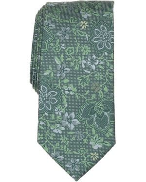 Perry Ellis Merler Floral Classic Tie - Green