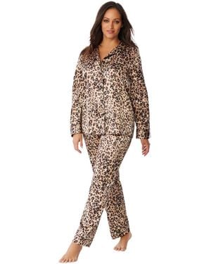 Amoureuse The Luxe Satin Pajama Set - Brown