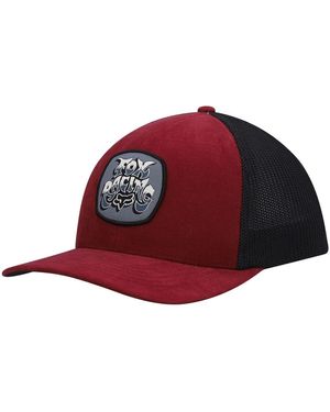 Fox Burgundy/black Colel Tri-blend Trucker Flex Hat - Red