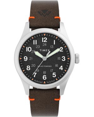 Timex Expedition Field Solar Leather Watch 36mm - Black