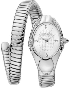 Just Cavalli Stainless Steel Bracelet Watch - White