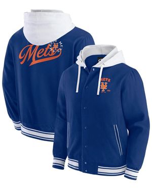 Fanatics Â New York Mets Full-snap Hooded Jacket - Blue