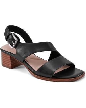 Rockport Hennly Square Toe Dress Sandals - Black