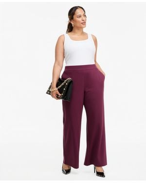 INC International Concepts Plus Size High-rise Pull-on Pants - Red