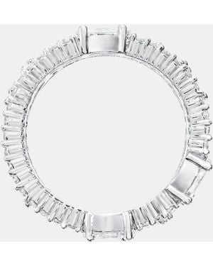 Givenchy Silver-tone Cubic Zirconia Band Ring - White