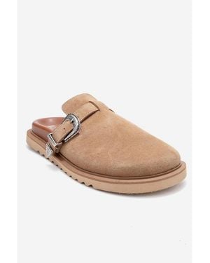 Forever & Always Shoes Vesta Leather Mule - White