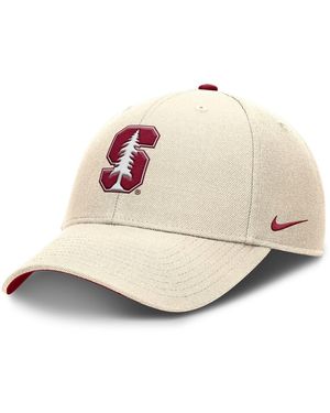 Nike Stanford Cardinal Rise Primetime Performance Trucker Adjustable Hat - Natural