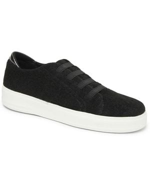 Dearfoams Original Comfort By Sport Foam Elastic Lace Sneakers - Black