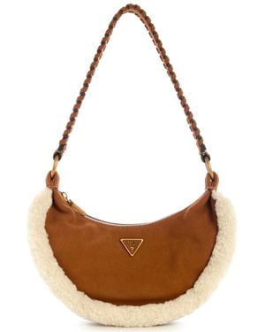 Guess Amita Hobo Handbag - Brown
