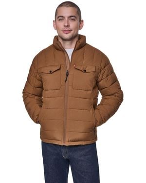 Levi's Stretch Quilted Packable Jacket - Brown