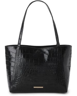 Brahmin Mona Alba Open Top Large Tote Bag - Black