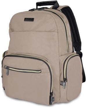 Kenneth Cole Sophie Silky Nylon 15" Laptop & Tablet Anti-theft Rfid Backpack - Natural