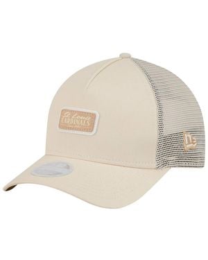 KTZ St. Louis Cardinals Tonal Patch 9forty M-crown A-frame Trucker Adjustable Hat - Natural