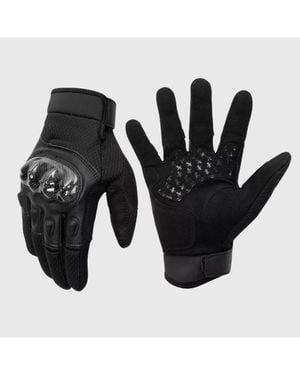 Alpine Swiss Motorcycle Riding Gloves Touchscreen Outdoor Gloves - Black
