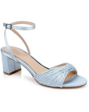 Badgley Mischka Pretty Block Heel Dress Sandals - Blue