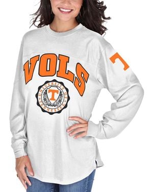 Pressbox Tennessee Volunteers Edith Long Sleeve T-shirt - Gray