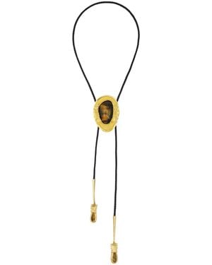 petit moments Dolly Bolo Tie Necklace - Metallic