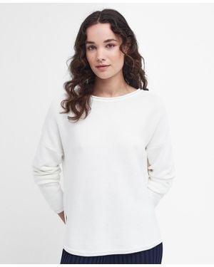 Barbour Marine Side-split Knitted Sweater - White