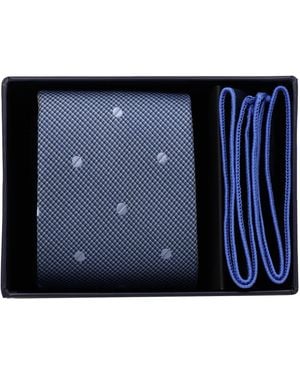 Ben Sherman Tie And Pocket Square - Blue