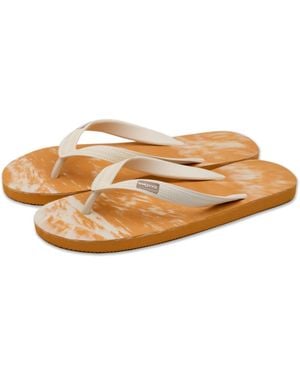 feel good Men S Classicz Remix Natural Rubber Flip-flop Thong Sandals - Blue