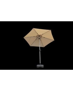 Flynama 7.5 Ft Beige Patio Umbrella - Black