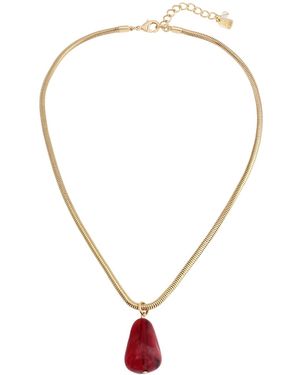 Robert Lee Morris Jasper Stone Pendant Necklace - Natural