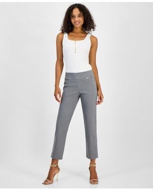 INC International Concepts Cropped Pull-on Pants - Blue