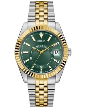 Guess Quartz Two-tone Stainless Steel Watch 42mm - Metallic