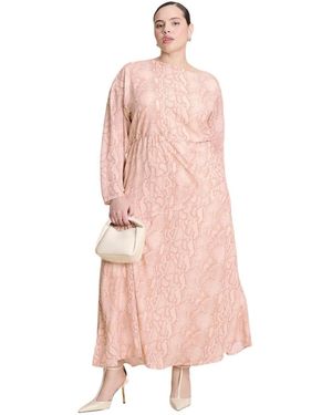 Eloquii One Shoulder Asym Dress - Pink