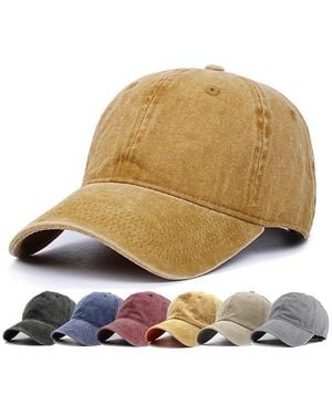 FURLING Washed Distressed Twill Cotton Baseball Cap - Black