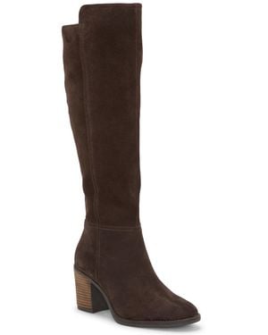 Lucky Brand Bonnay Knee-high Wide Calf Dress Boots - Brown