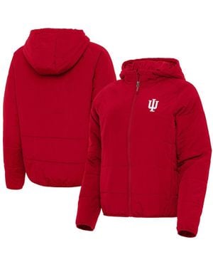 Antigua Indiana Hoosiers Universe Full-zip Hoodie Jacket - Red