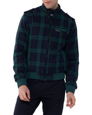 Members Only Wool Iconic Racer Jacket - Blue