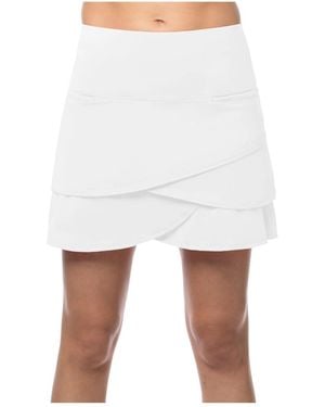 Lucky in Love Scallop 15.75in Golf Skort - White