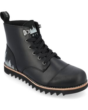 Territory Zion Wide Tru Comfort Foam Lace-up Water Resistant Ankle Boots - Black