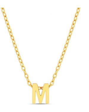 Kensie Gold-tone Letter Initial Pendant Necklace - Metallic