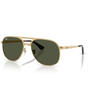 Ray-Ban Square Aviator Sunglasses Bill Max Rb3793 - Green