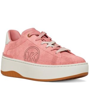 Michael Kors Michael Dottie Logo Lace-up Platform Sneakers - Pink