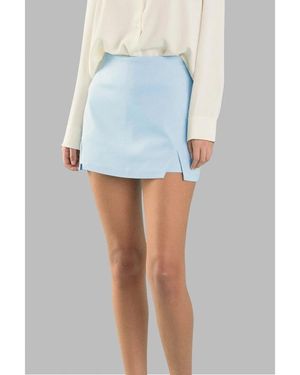 Caldwell Collection Zaire Cut Out Mini Skort - Black